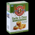 Garlic & Chive Sourdough Crackers
