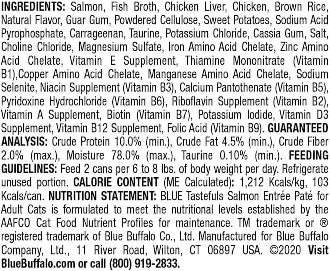 Tastefuls Salmon Entree Wet Cat Food (12 Pack)