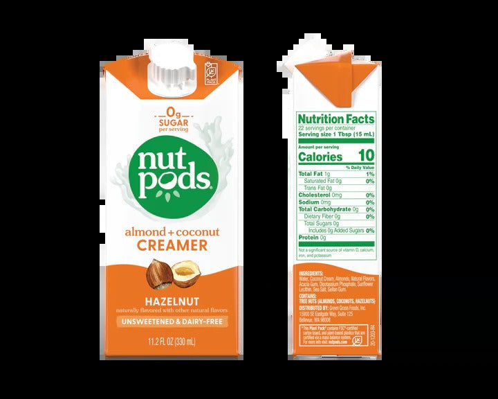 Hazelnut Unsweetened Dairy Free Creamer