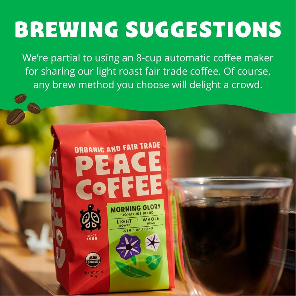Organic Whole Bean Morning Glory Light Roast Coffee