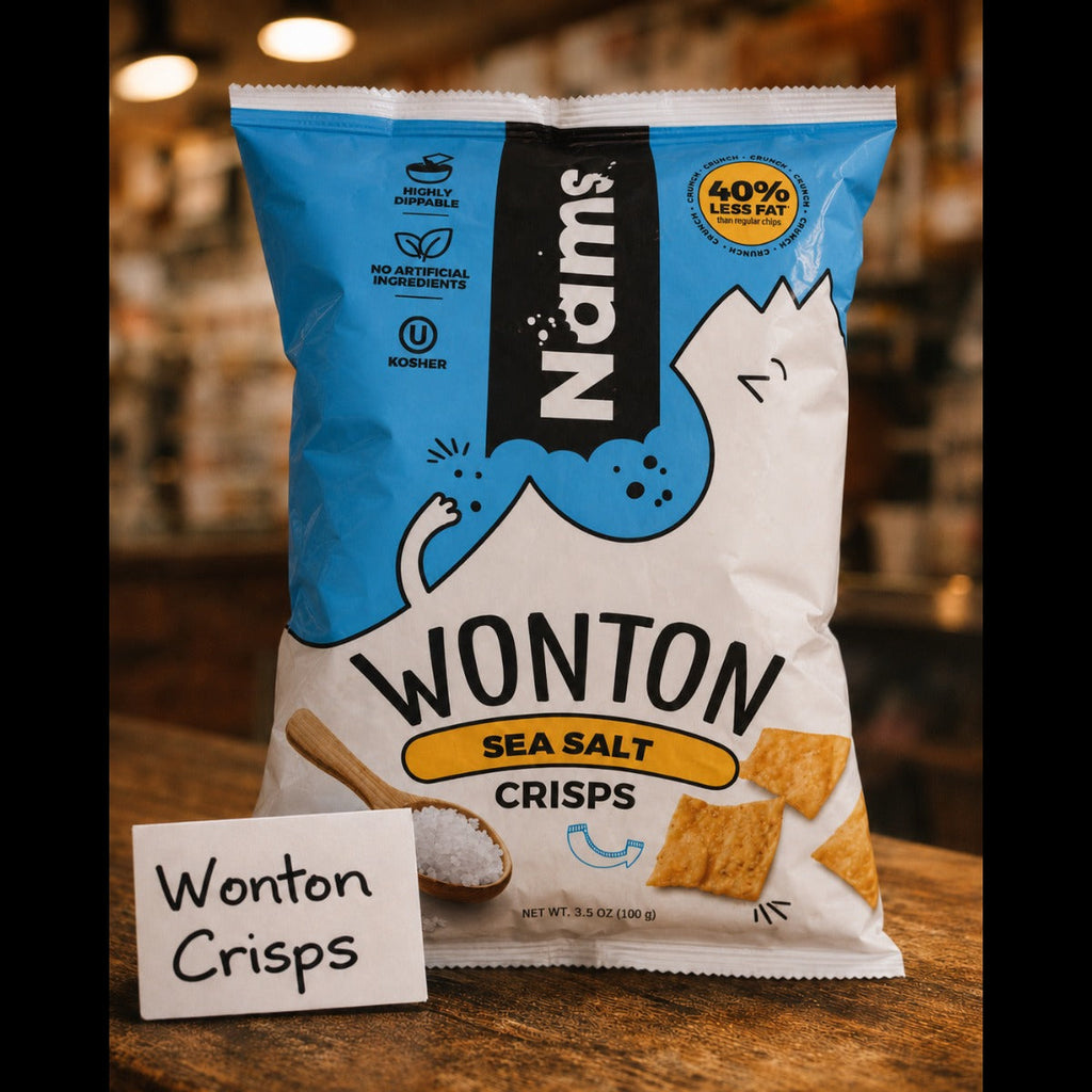 Sea Salt Flavored Wonton Crisps Snack