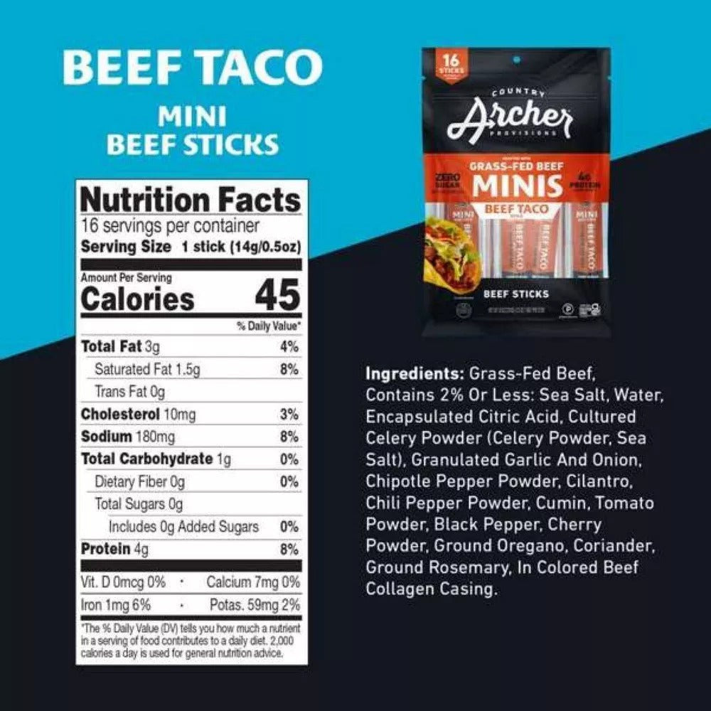 Mini Beef Taco Sticks (16 CT)