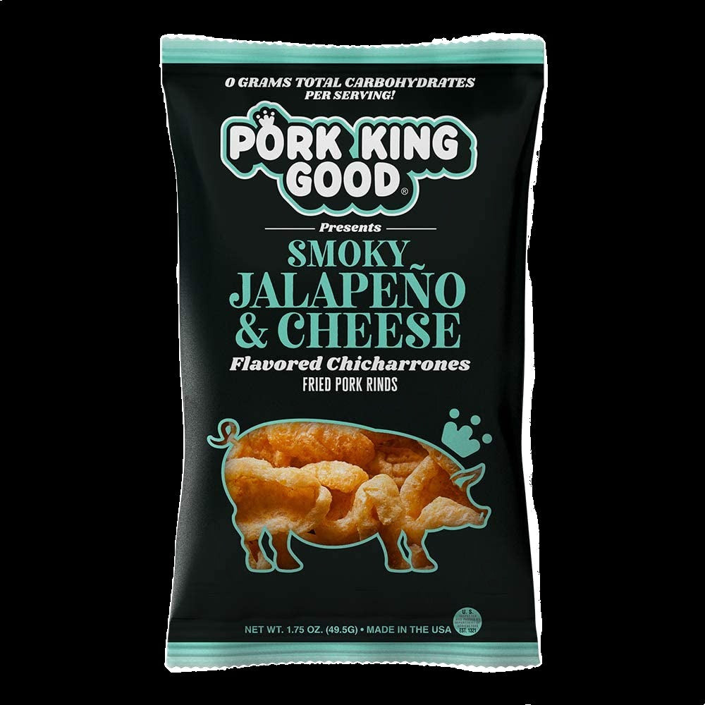 Pork King Good Smoky Jalapeno & Cheese Rinds (12 CT)
