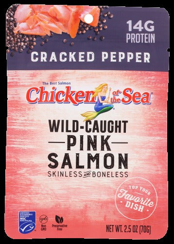 Wild Caught Pink Salmon With Cracked Pepper