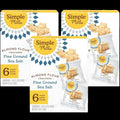 Sea Salt Almond Flour Crackers 6 CT Snack Bags (3 Pack)
