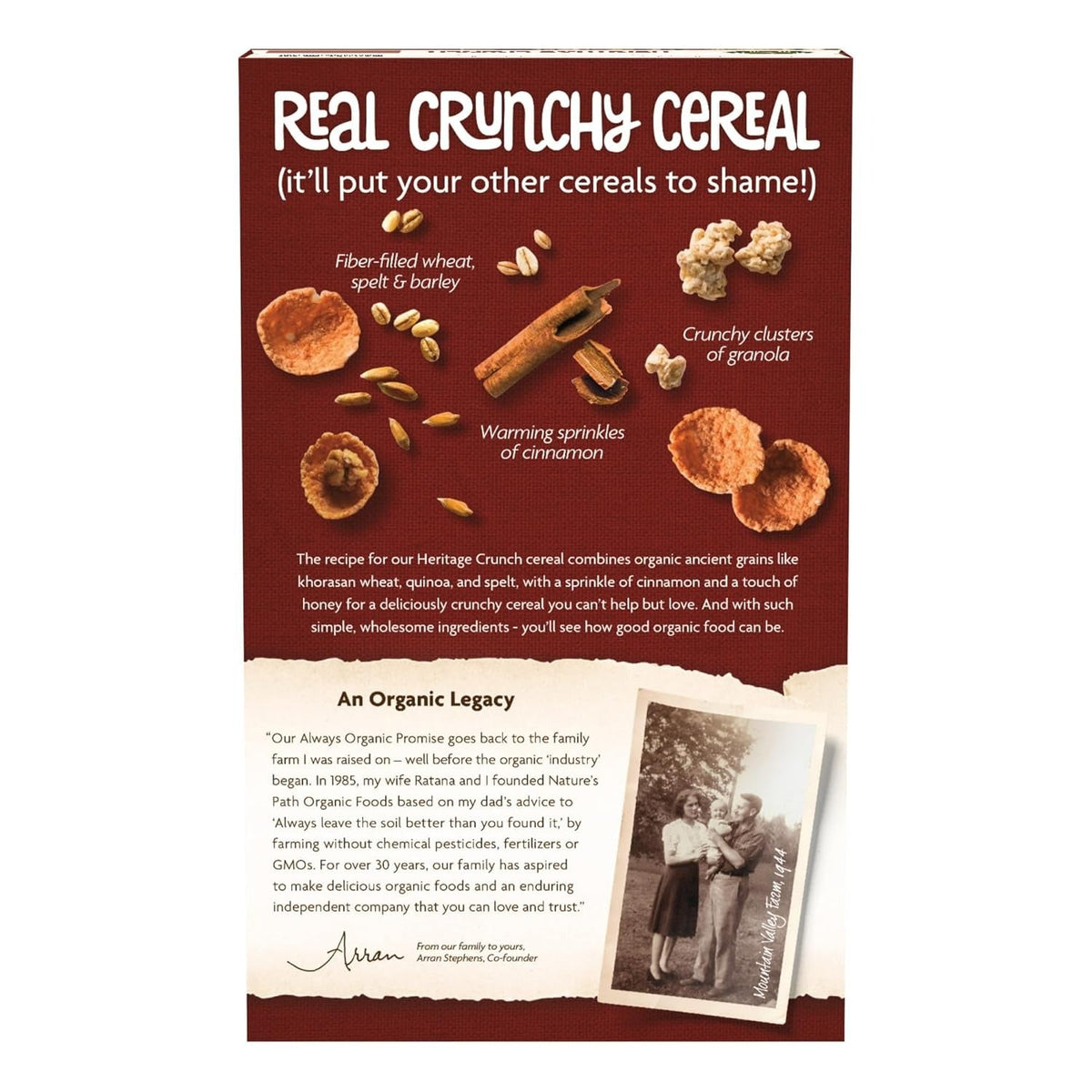 Organic Heritage Crunch Ancient Grains Cereal