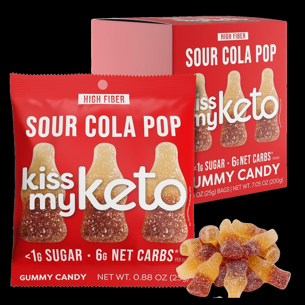 Gummies Candy – Low Carb Candy Sour Cola Pop (8 CT)