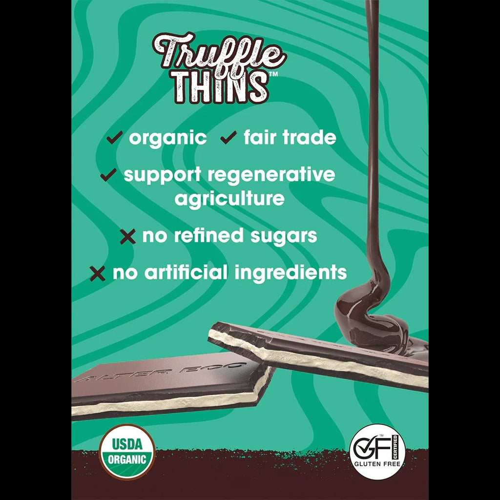 Organic Sweet Ginger Truffle Chocolate Thins