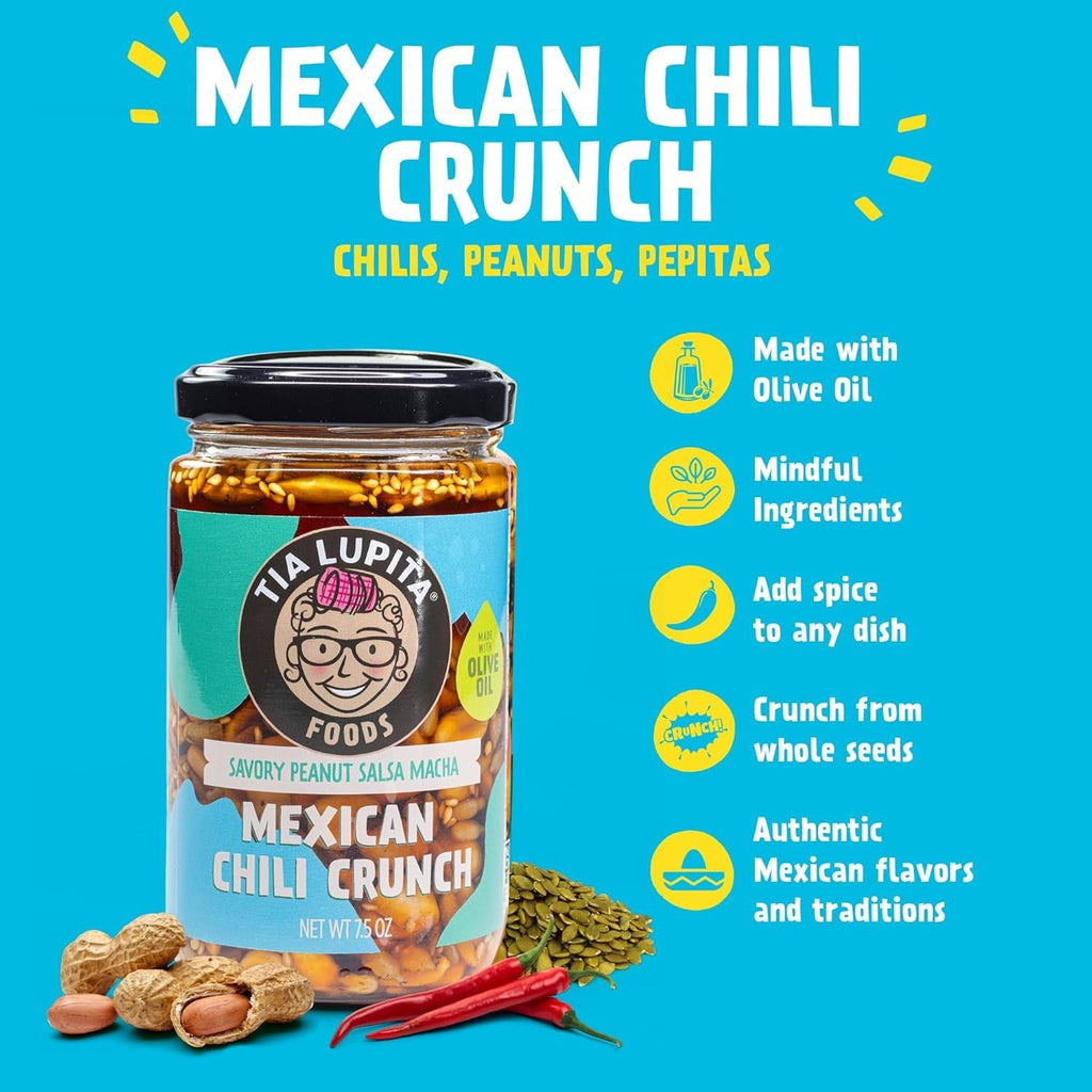 Salsa Macha Chilis with Peanuts and Pepitas