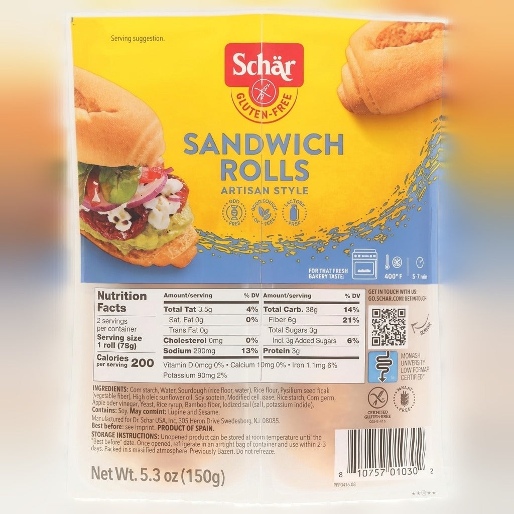 Gluten Free Sandwich Rolls (2 CT)