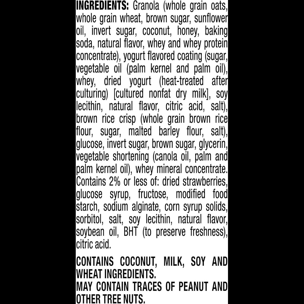 Quaker Chewy Yogurt Granola Bars Strawberry