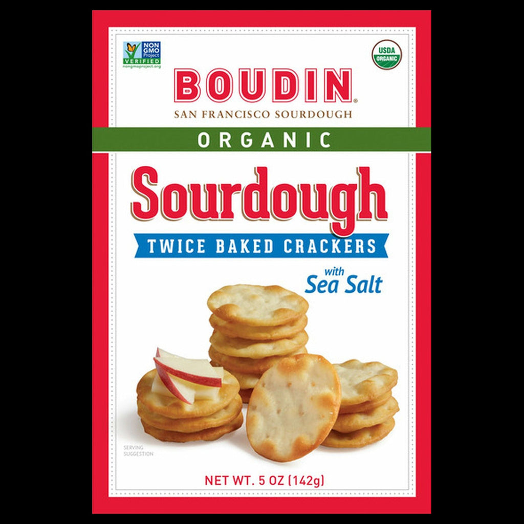 Sourdough Twice Baked Crackers with Sea Salt