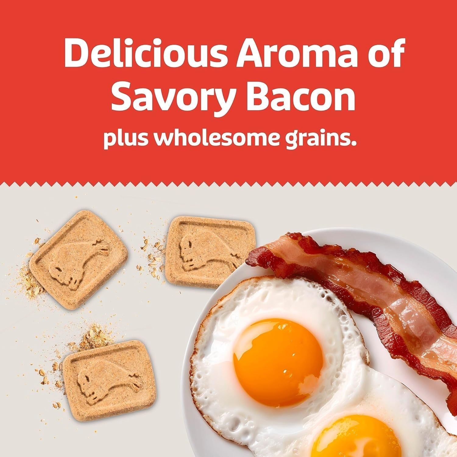 Health Bars Natural Crunchy Dog Treats - Bacon, Egg & Cheese Flavor
