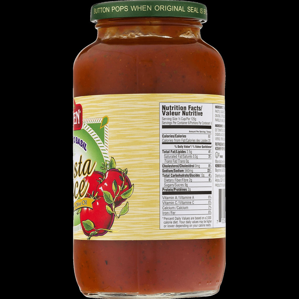 Pasta Sauce With Fresh Basil