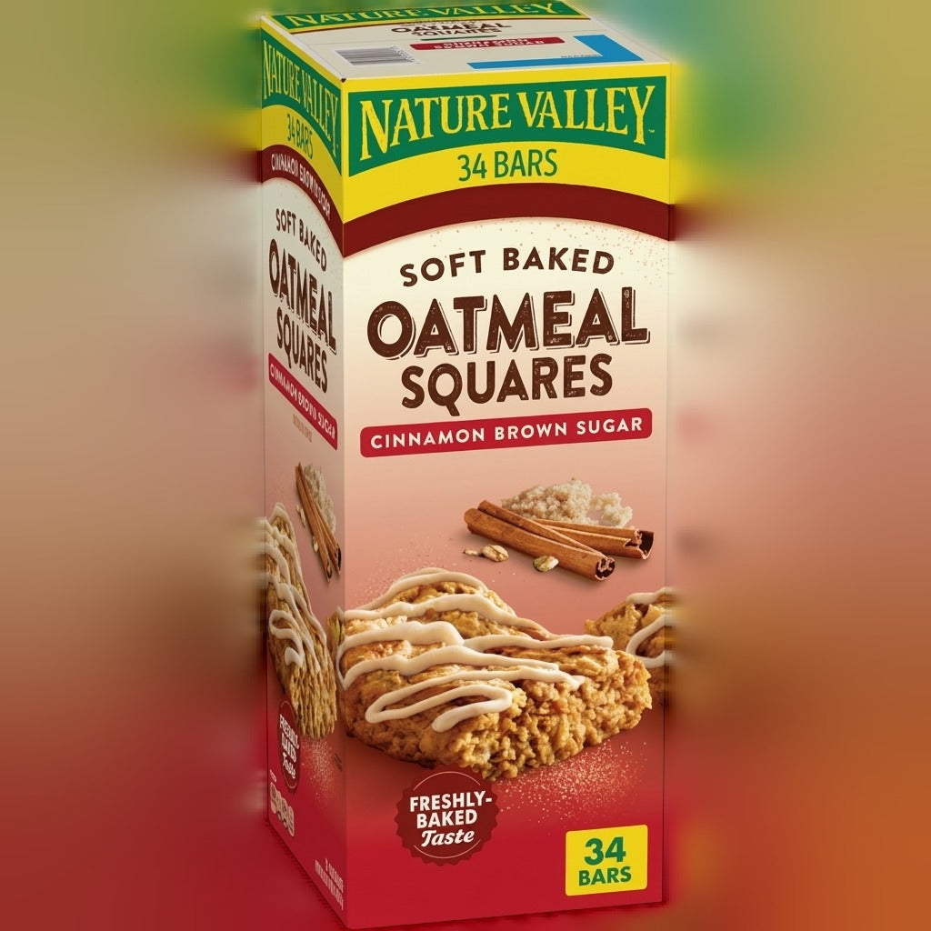 Soft Baked Oatmeal Squares, Cinnamon Brown Sugar (34 CT)