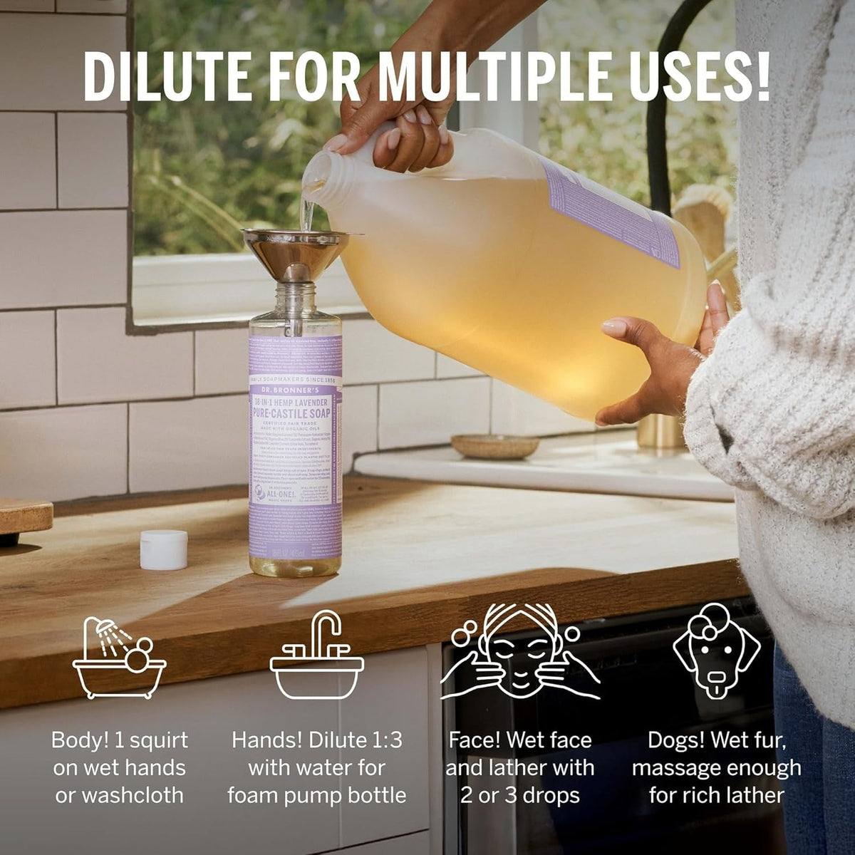 Pure-Castile Liquid Soap - Lavender