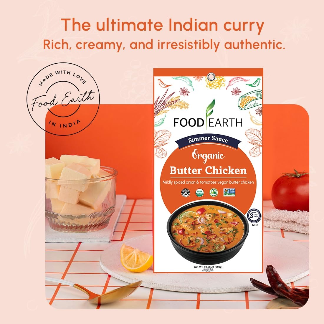 Organic Butter Chicken Simmer Sauce