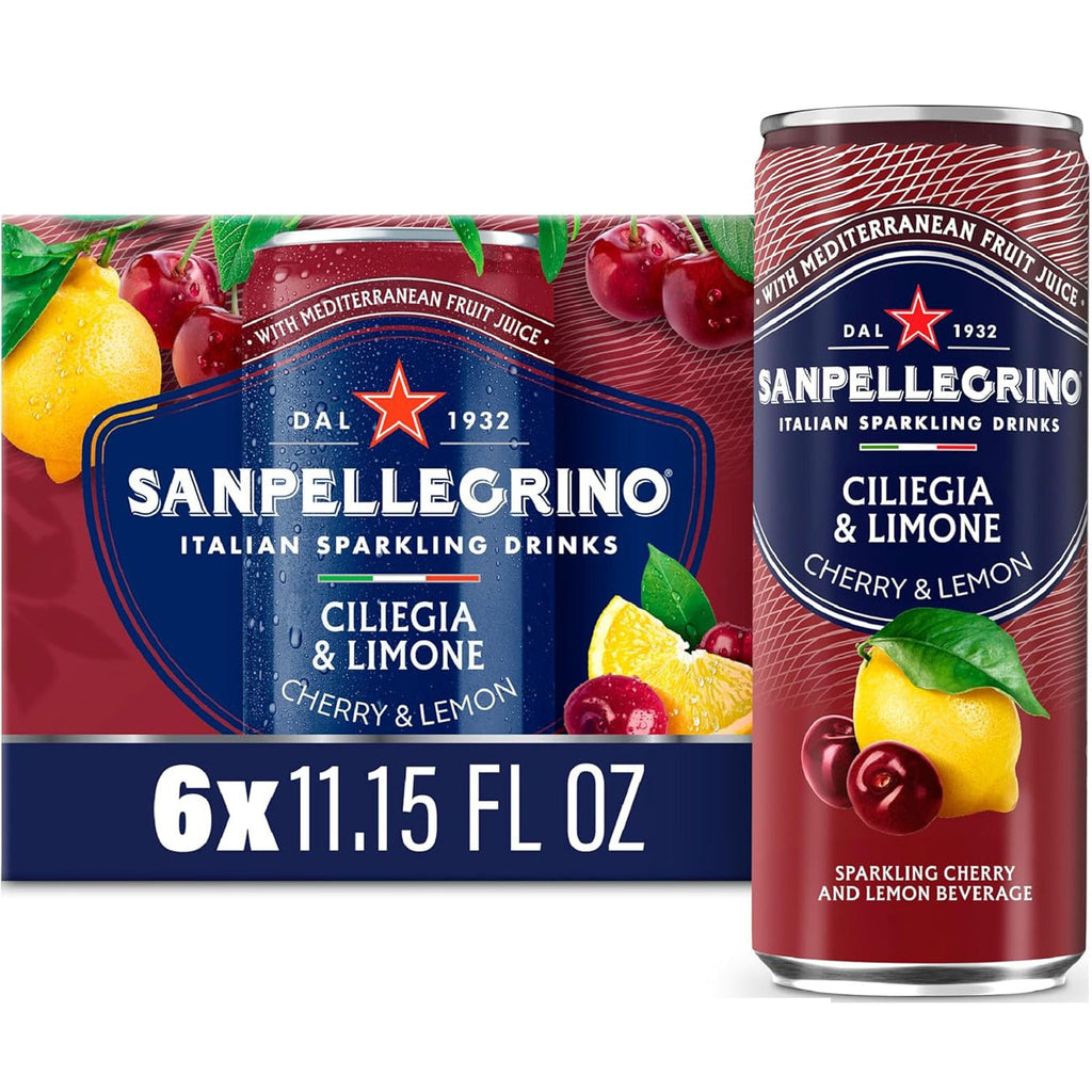 Cherry & Lemon Italian Sparkling Water (6 Pack)