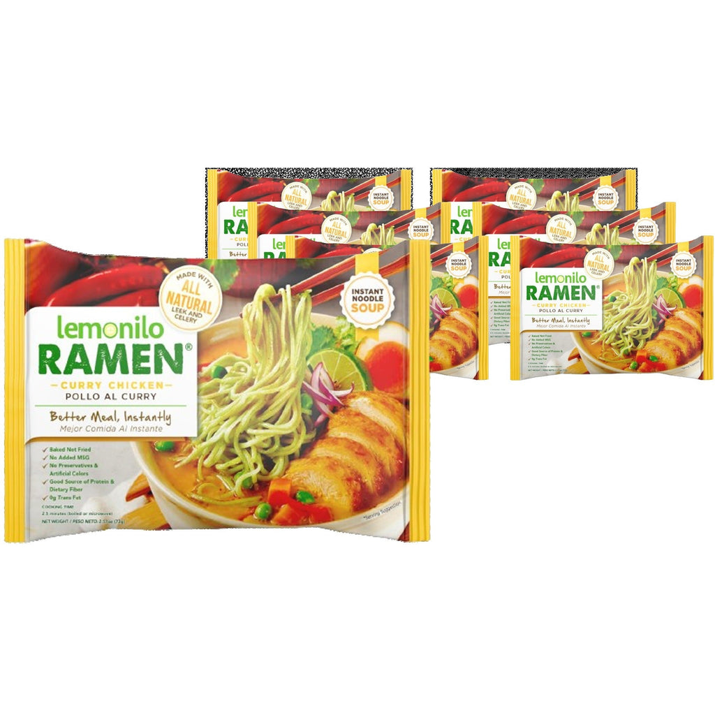 Healthy Chicken Curry Ramen With Turmeric (6 Pack)