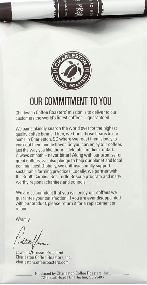 Organic Kiawah Dark Roast Ground Coffee