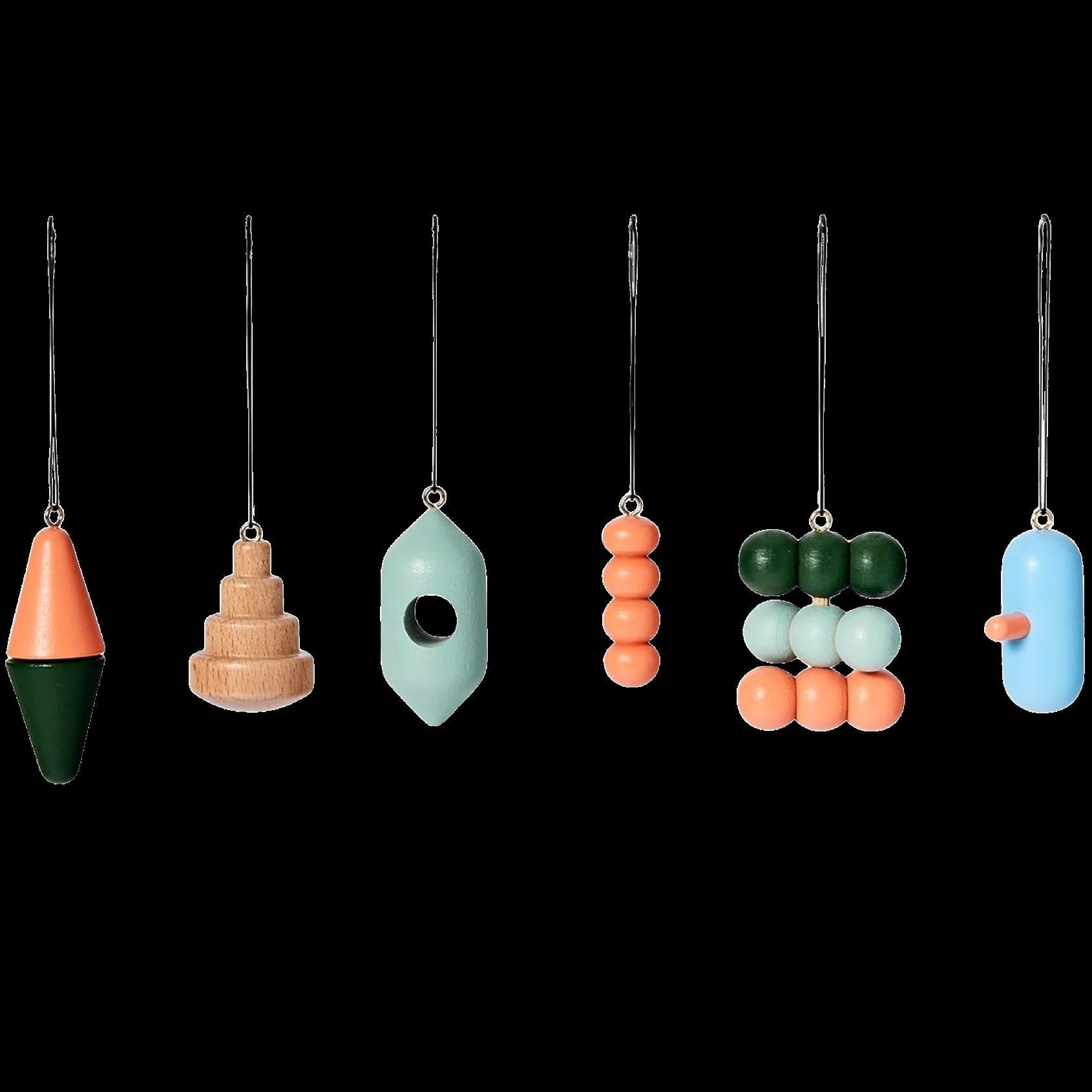 Wooden Ornaments (Set of 6)