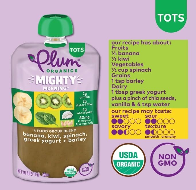 Banana Kiwi Spinach Greek Yogurt Barley (12 Pack)