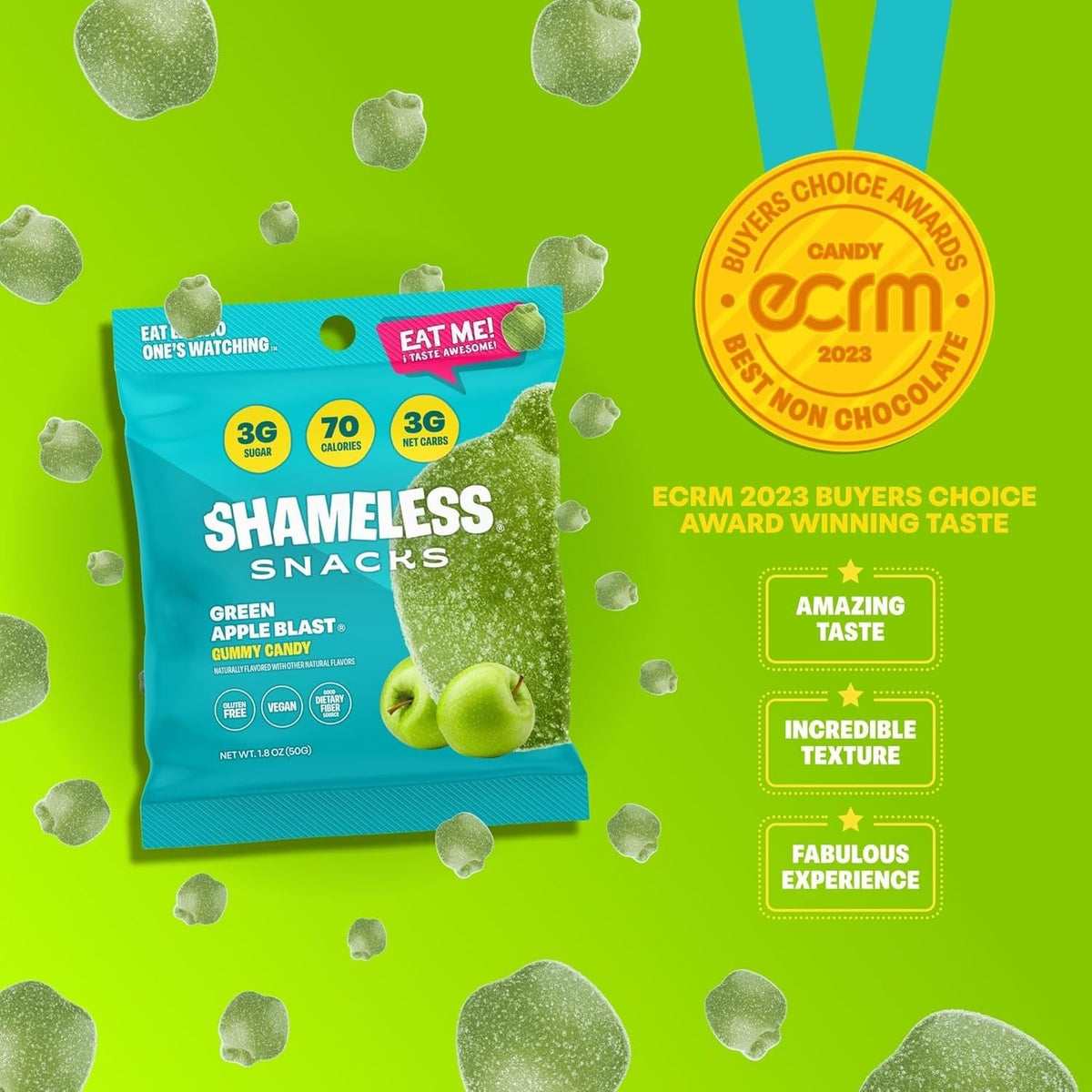 Green Apple Blast Gummy Candy (6 CT)