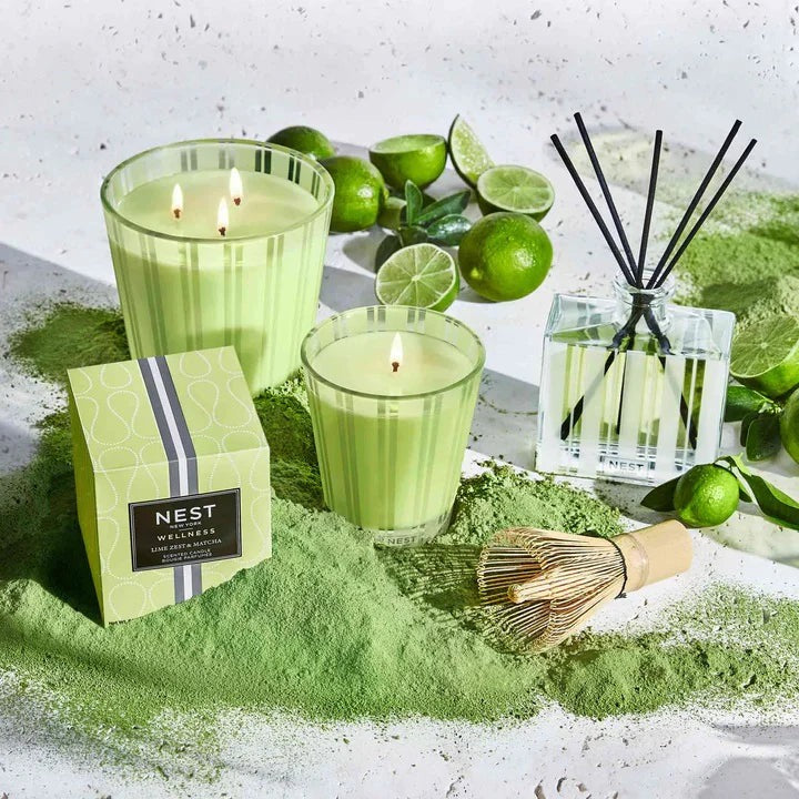 3-Wick Wellness Candle - Lime Zest & Matcha