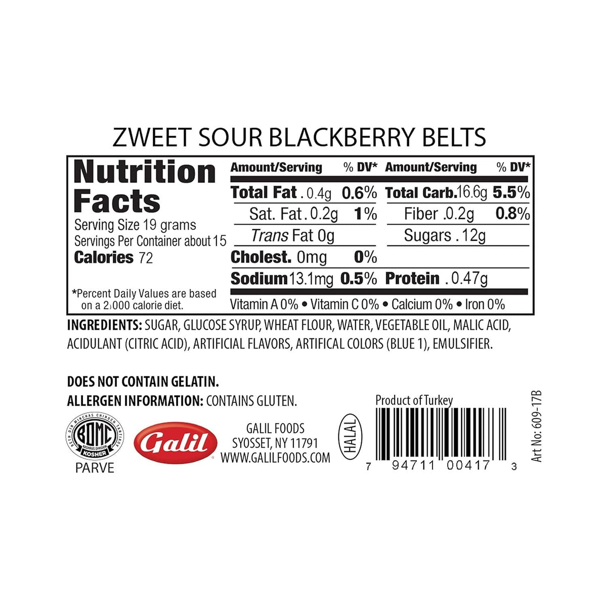 Sour Belts Blackberry