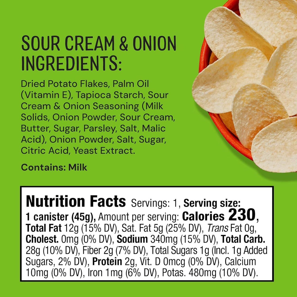 Sour Cream & Onion Potato Crisps