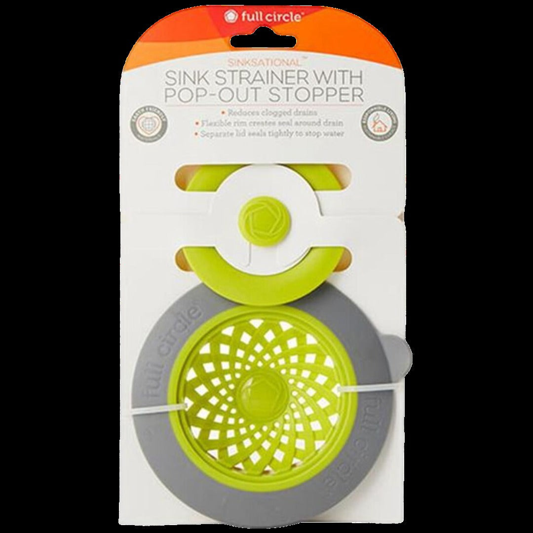 Sinksational Sink Strainer & Stopper – Green