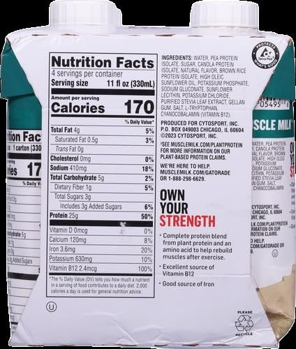 Plant Caramel Vanilla Protein Shake (4 CT)