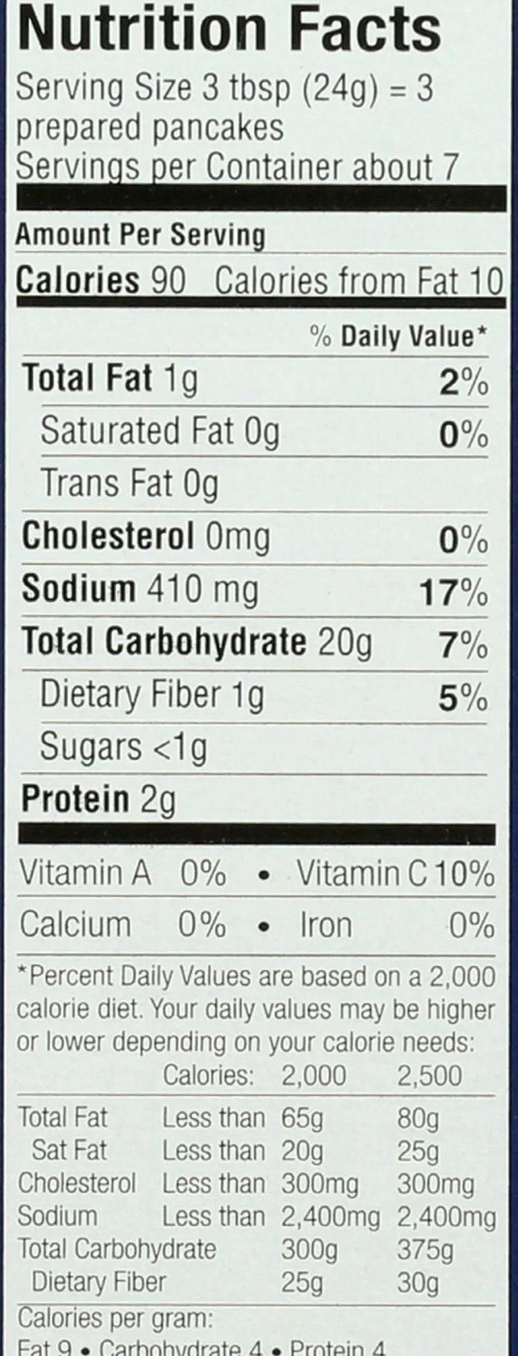 Low Sodium Potato Pancake Mix