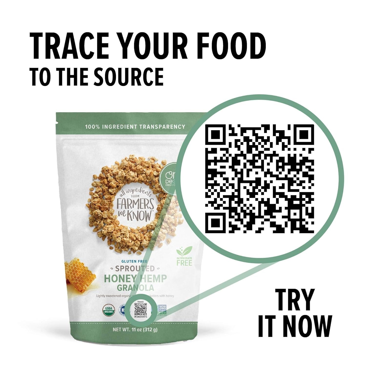 Sprouted Oat Honey Hemp Granola