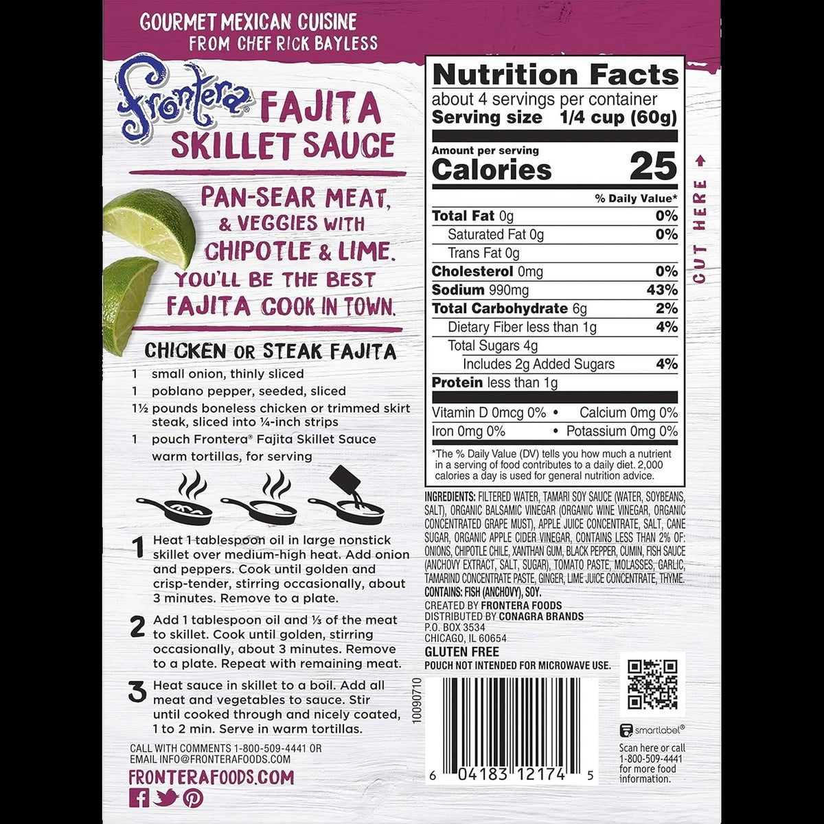 Classic Fajita Skillet Sauce With Chipotle & Lime (6 Pack)