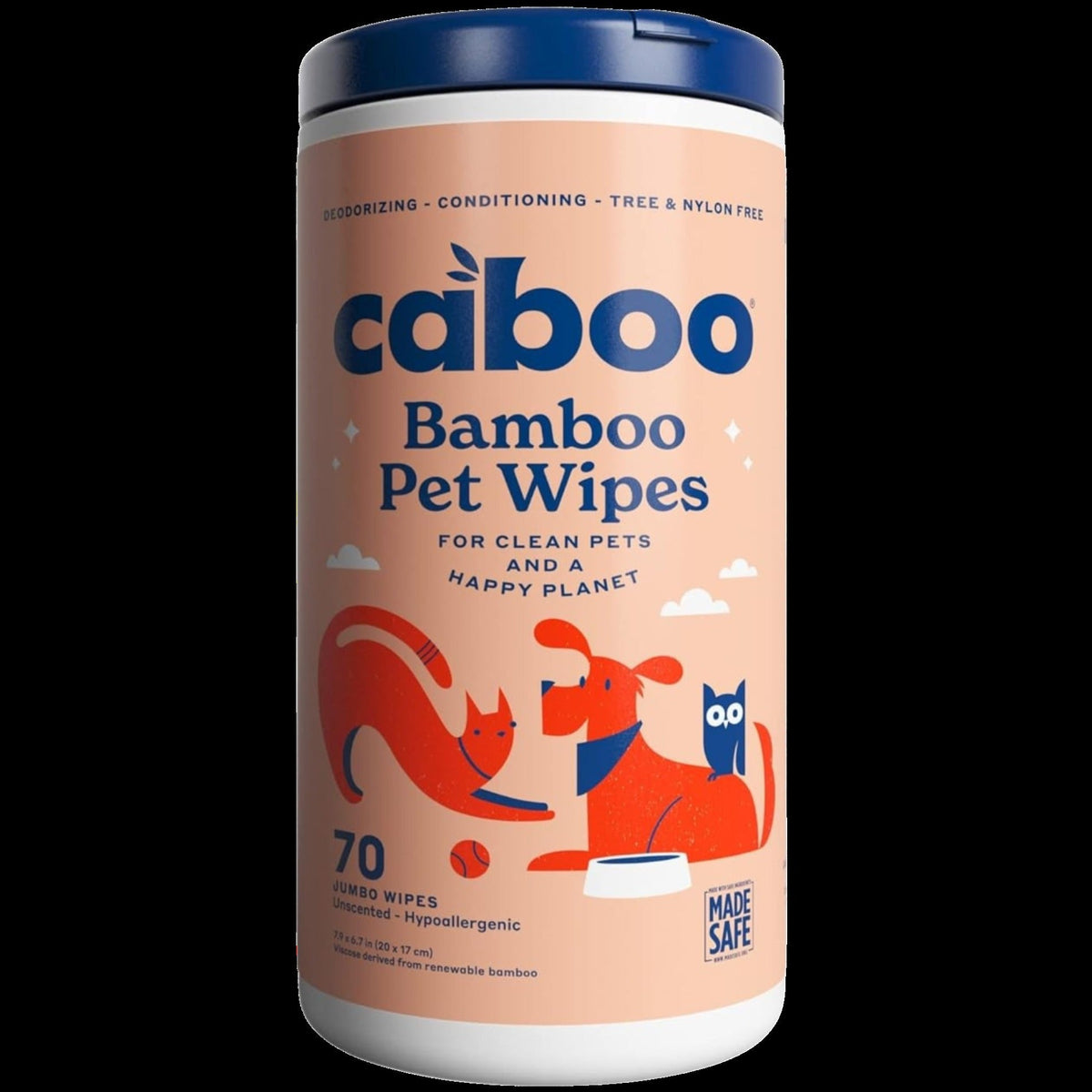Bamboo Pet Wipes - Jumbo Unscented