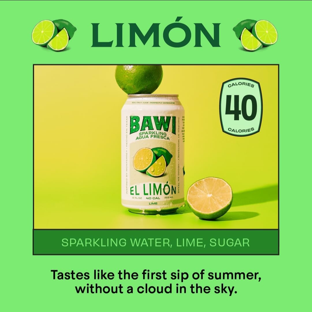 Sparkling Agua Fresca El Limon - Lime (4 Pack)