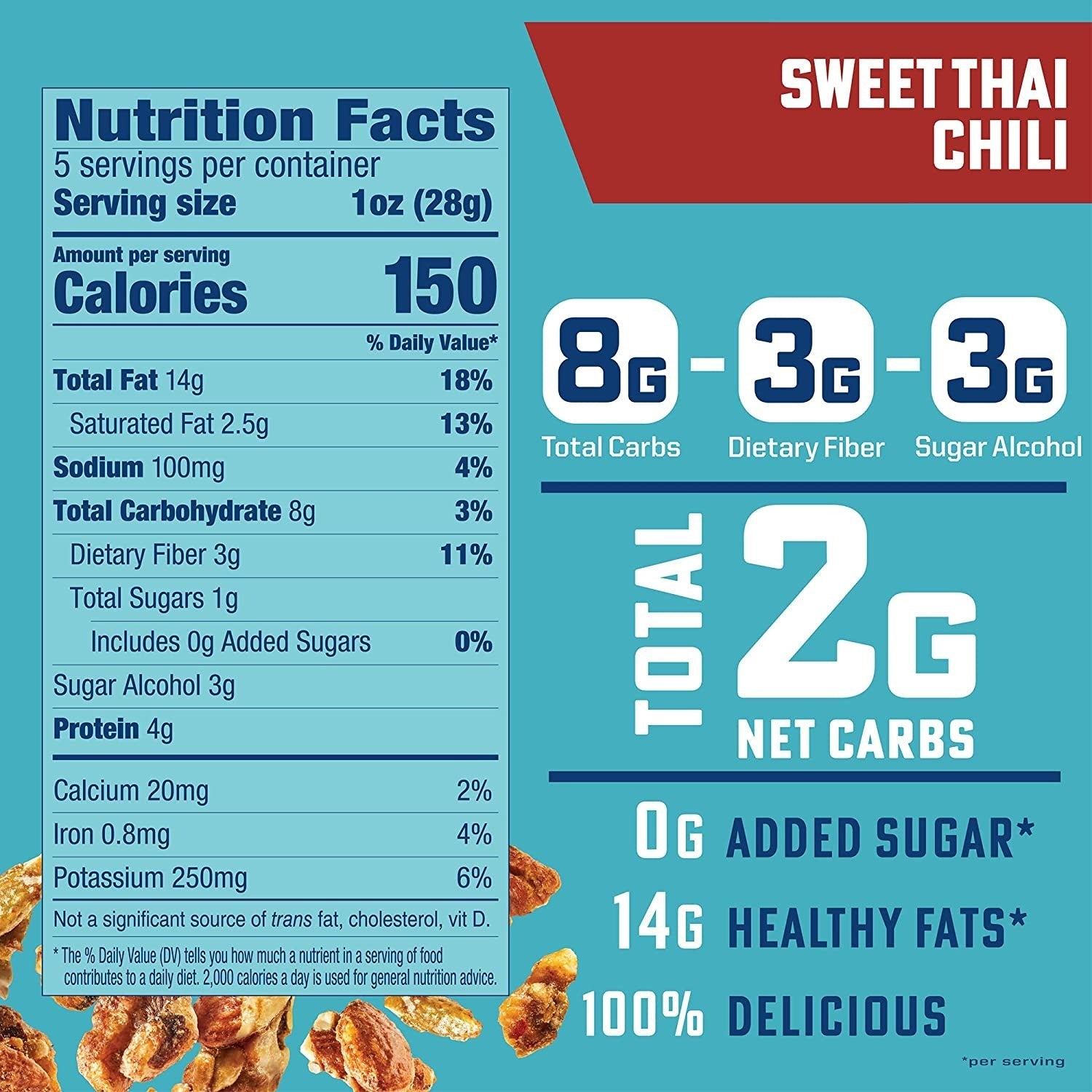 Keto Sweet Thai Chili Nut Mix