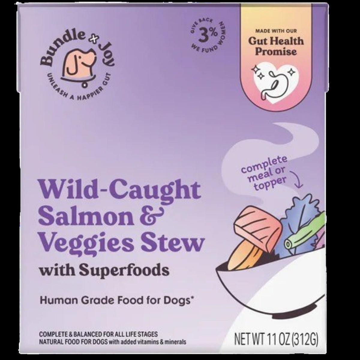 Wild-Caught Salmon Stew Dog Food (12 Pack)