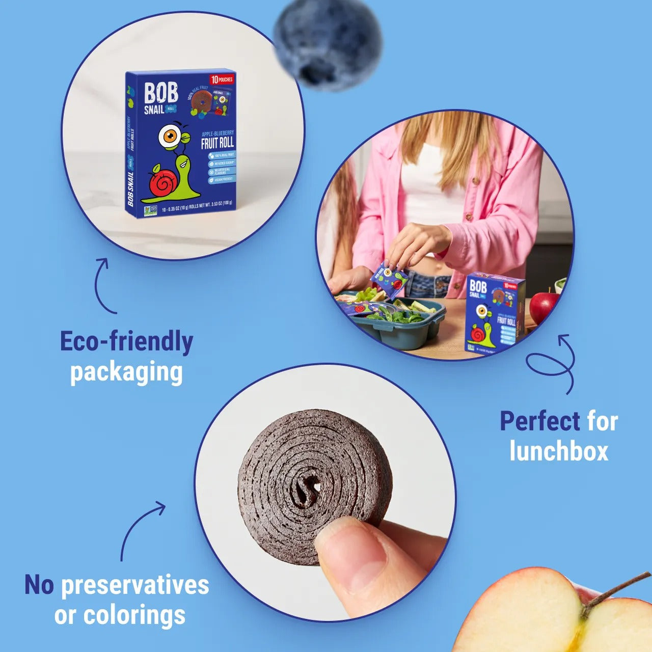 Fruit Rolls Apple-Blueberry (10 CT)