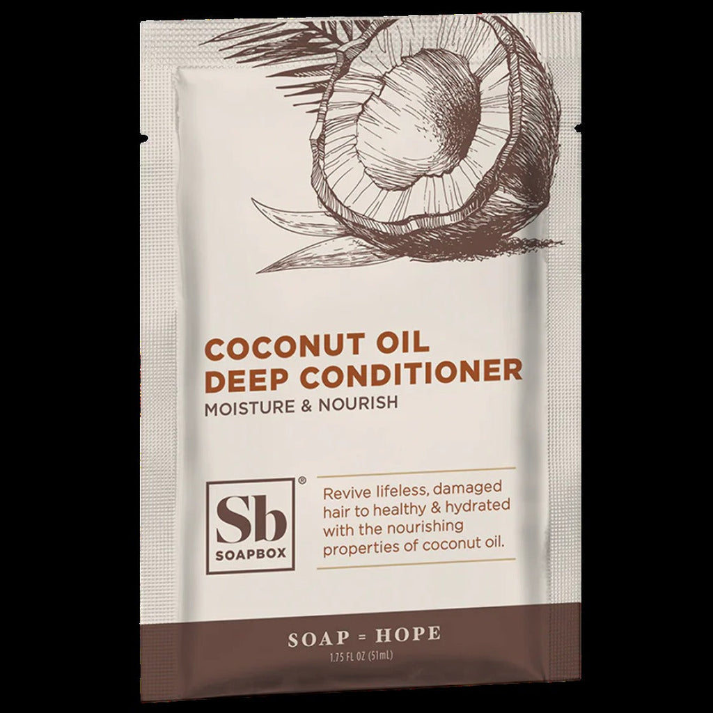 Soapbox Deep Conditioner Packet Coconut Oil Rejuvenating (12 CT)