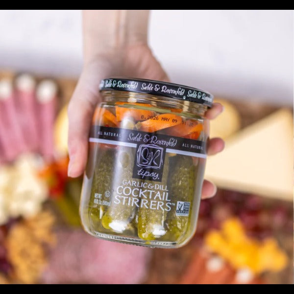 Tipsy Cocktail Stirrers - Garlic & Dill Pickle