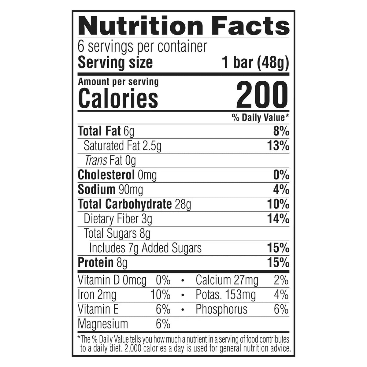 Chocolate Peppermint Stick Nutrition Bars (6 CT)
