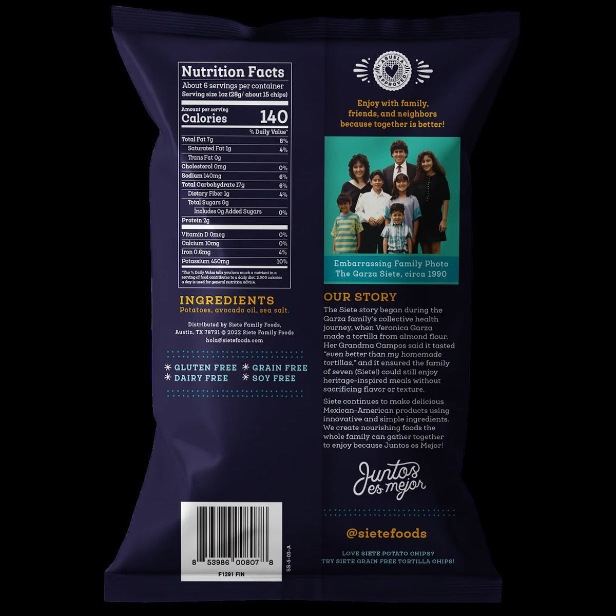 Sea Salt Kettle Cooked Potato Chips