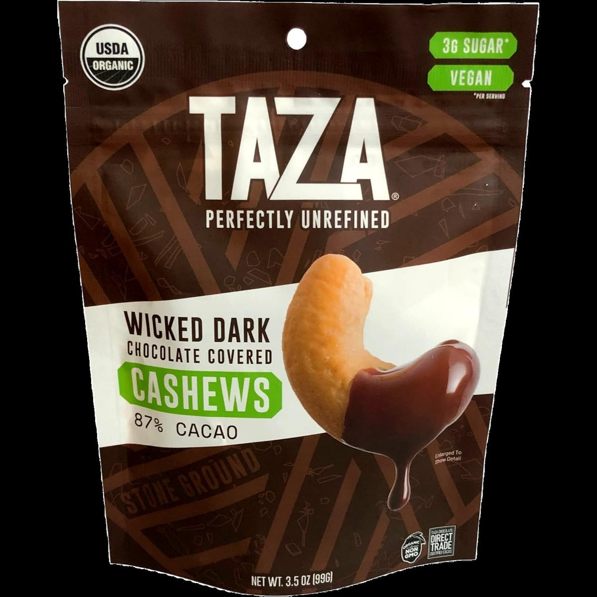 Wicked Dark Organic Chocolate Covered Cashews