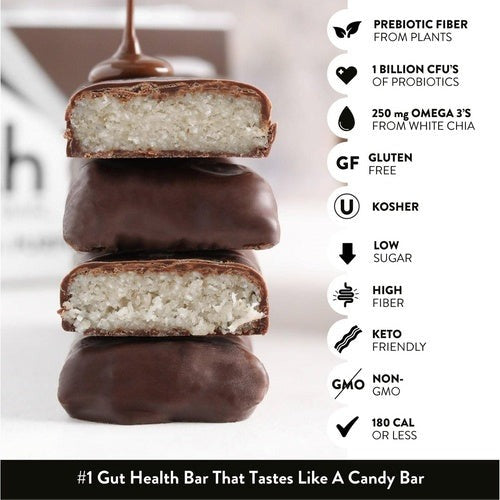 Dark Chocolate Coconut Prebiotic Keto Bar (12 CT)