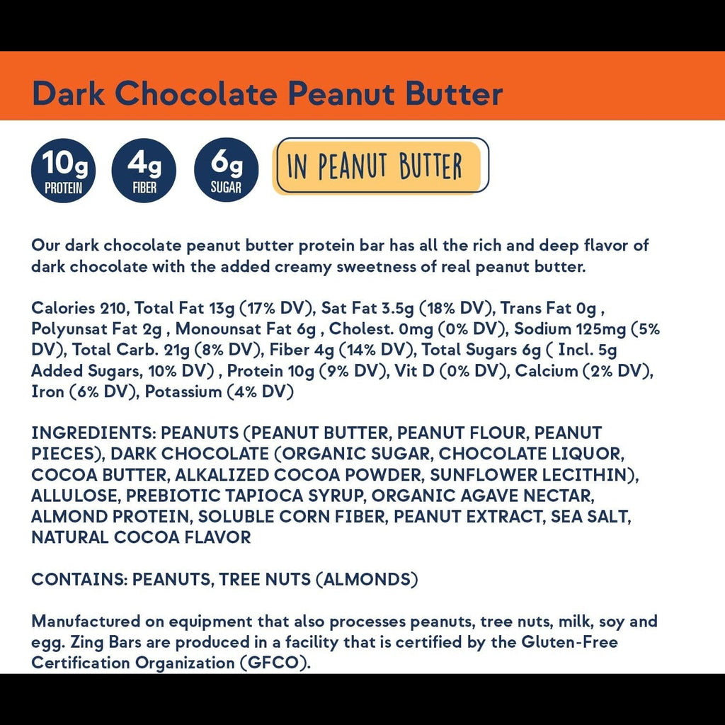 Dark Chocolate Peanut Butter Nutrition Bars (12 CT)