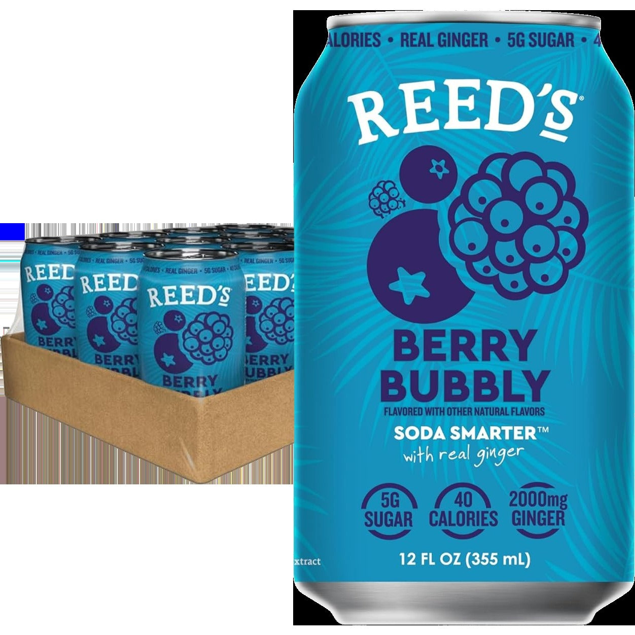Berry Bubbly Functional Soda (12 Pack)