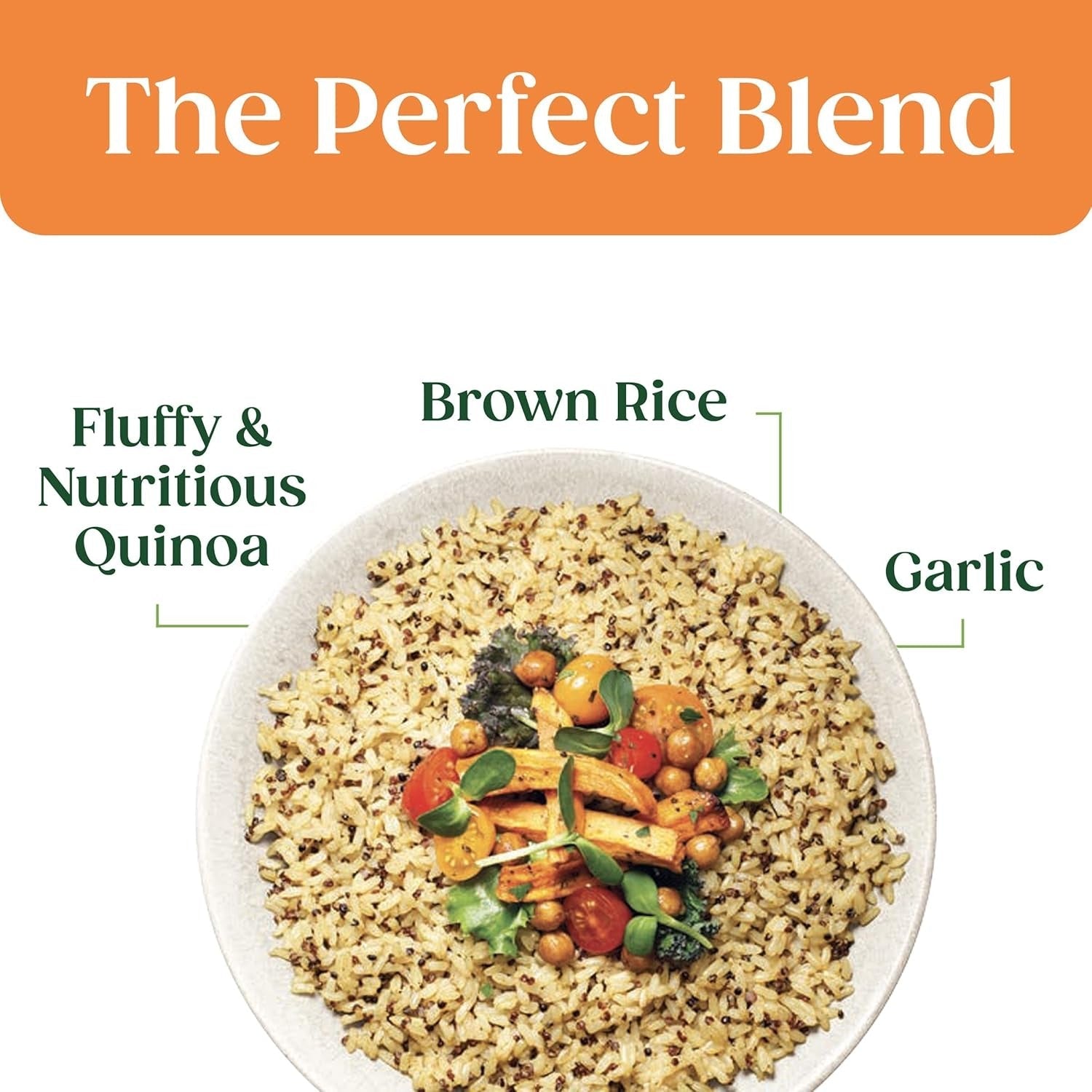 Organic Quinoa & Brown Rice With Garlic
