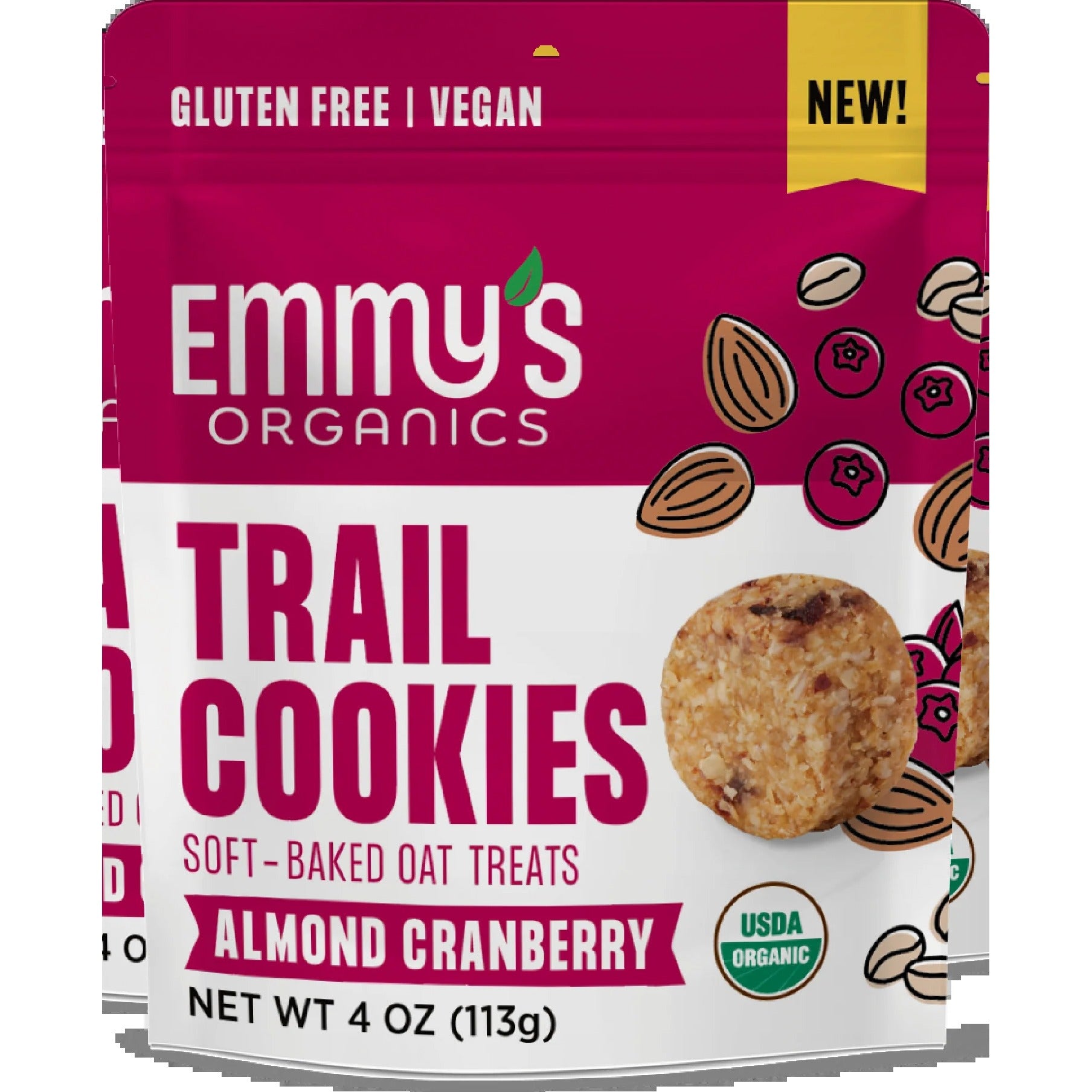 Organic Almond Cranberry Trail Cookies